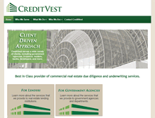 Tablet Screenshot of creditvest.com